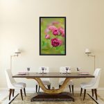 Pink Button Rose_canvas