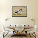 Black Necked Stork_Canvas