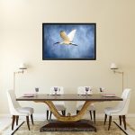 Black Ibis In Flight_Canvas