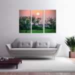 Sunset At Bharathpur_Multi canvas
